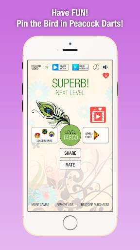 Peacock Darts - Pin the Bird screenshot 3