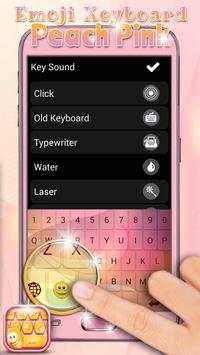 Emoji Keyboard Peach Pink screenshot 6