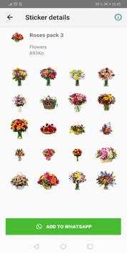 Flower stickers app for whatsapp - Roses screenshot 3