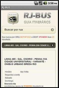 RJ-BUS  Linhas de ônibus screenshot 3
