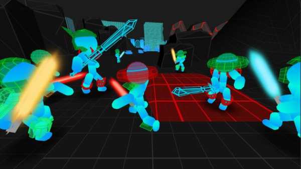 Stickman Multiplayer: Neon Warriors io screenshot 1