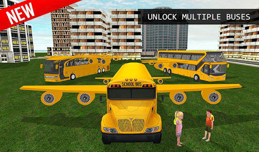 Terbang 3D Sekolah Bus Simulat screenshot 9