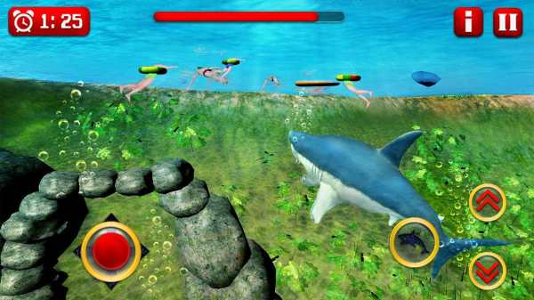 Angry White Shark Revenge 3D? скриншот 3