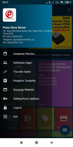 Pulsa Store Server screenshot 1