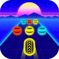 Neon Color Ball Road Run logo