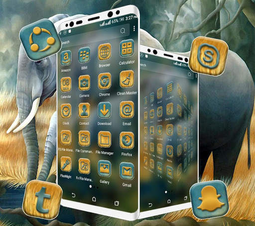 Elephant Painting Launcher Theme screenshot 4