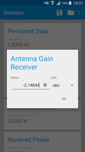 Field Strength & Power Estimator screenshot 2