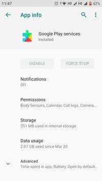 Play Services and Play Store Info 2019 3 تصوير الشاشة