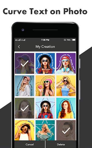 Curve Text - Swipe to Type скриншот 7