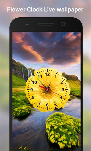 Flower Clock live wallpaper 4 تصوير الشاشة