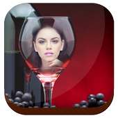 Wine Glass Photo Frames Editor on 9Apps