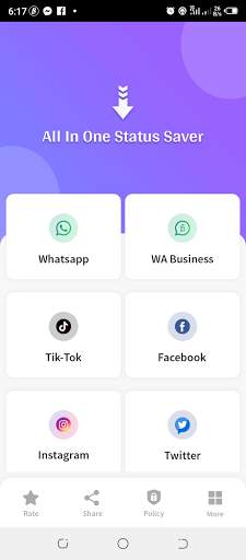 All in one status saver स्क्रीनशॉट 1