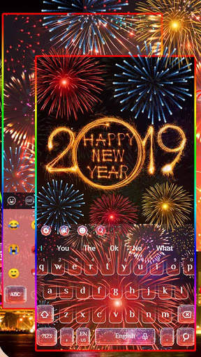 Happy New Year 2019 Keyboard Themes screenshot 2
