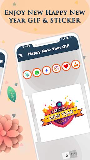 New Year GIF 2021 : New Year Stickers For Whatsapp screenshot 4
