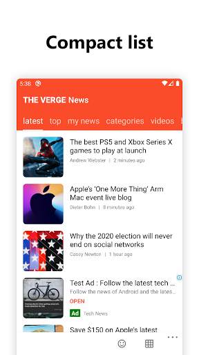 Tech News from The Verge 2 تصوير الشاشة