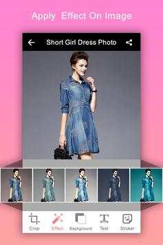 Short Dress Girl Photo Montage 2 تصوير الشاشة