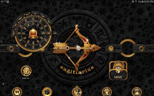 TSF NEXT ADW Nova LAUNCHER GOLD PEARL ZODIAC THEME screenshot 13