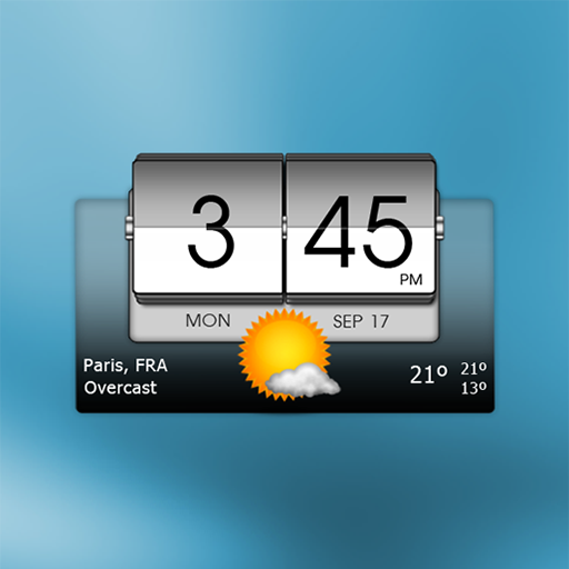 3D Flip Clock &amp; Weather icon