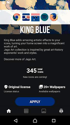 King Blue - Icon Pack screenshot 1