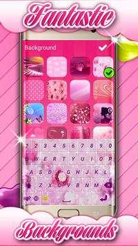 Love Pink Keyboard Themes screenshot 1