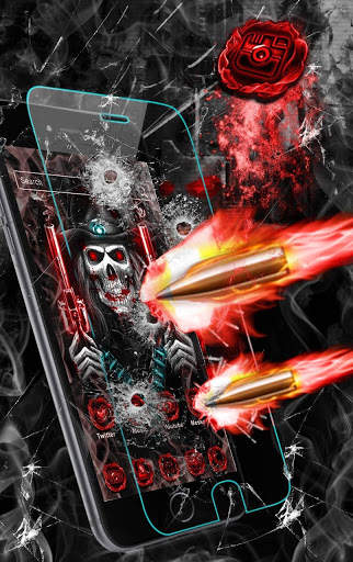 Skull Cowboy Launcher Theme Live HD Wallpapers screenshot 2