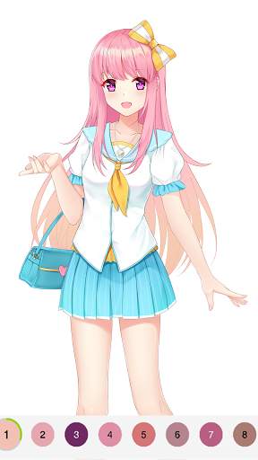 Paint Anime - Color By Number screenshot 8