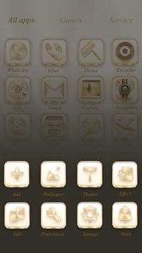 Pure Gold Go Launcher Theme screenshot 4