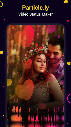 Particle.ly video status maker : photo video maker screenshot 1