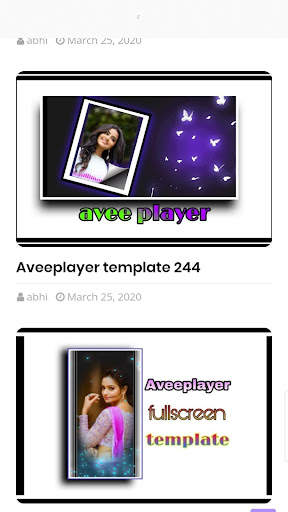Templates for Avee Player screenshot 1