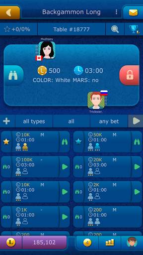 Backgammon LiveGames online screenshot 3