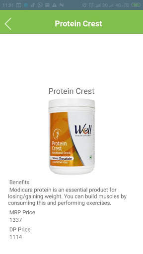 Modicare Products List screenshot 1