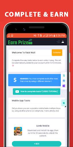 Earn Prize स्क्रीनशॉट 1