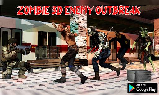 Zombie 3D Enemy Outbreak screenshot 1