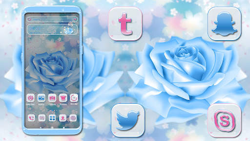 Blue Rose Theme Launcher screenshot 1