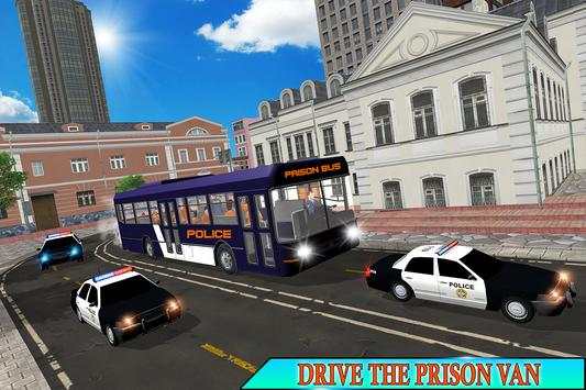 US Jail Police Bus Transport Driving screenshot 8