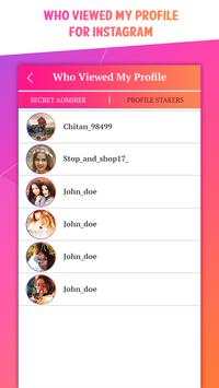 Who Viewed My Profile for Instagram screenshot 2