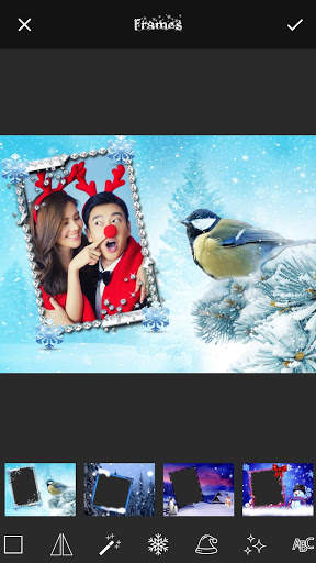 Winter Frames for Pictures with Snowfall screenshot 1