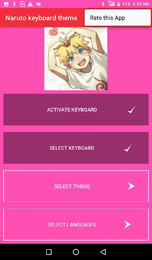 naruto keyboard theme screenshot 1