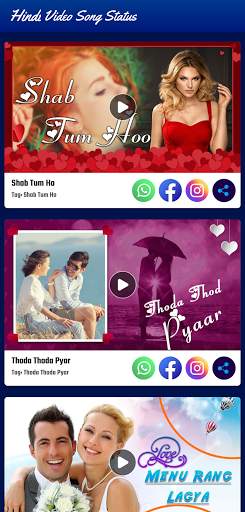 Hindi Video Songs Status Maker स्क्रीनशॉट 7