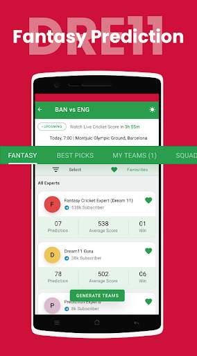 Dream Team 11 Original App screenshot 2