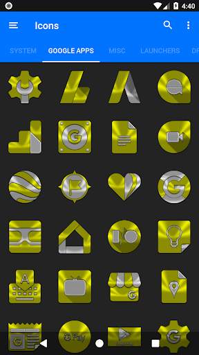 Yellow Icon Pack 7 تصوير الشاشة