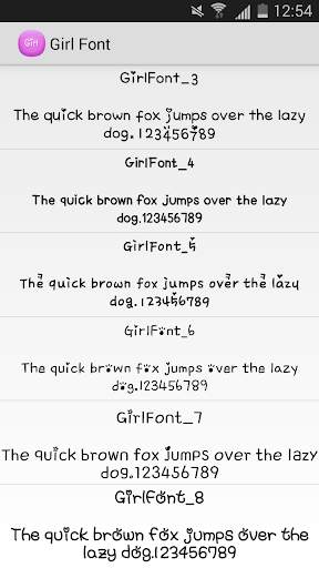 Girl Font Flipfont Free 2 تصوير الشاشة