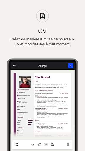 CV.fr : Créer un CV pro screenshot 2