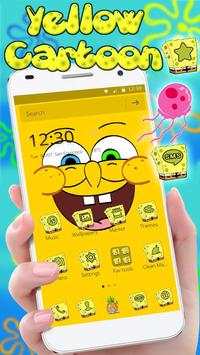 Cute Yellow Cartoon Theme screenshot 1
