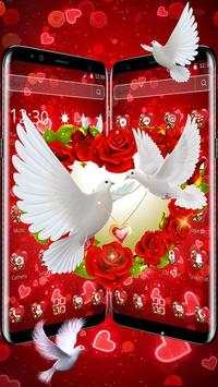 Gorgeous Rose Pigeon Heart Theme screenshot 4