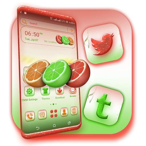 Colorful Lemon Launcher Theme 1.0