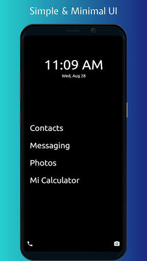 Amoled Launcher -The minimalist launcher 1 تصوير الشاشة