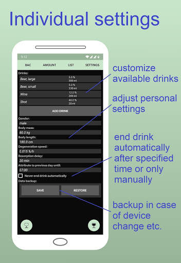 Alcohol Tester BAC Calculator Alcohol Tracker screenshot 4