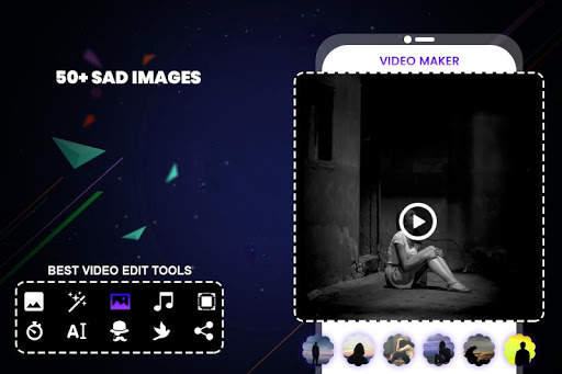 Sad Video Maker with Music screenshot 2