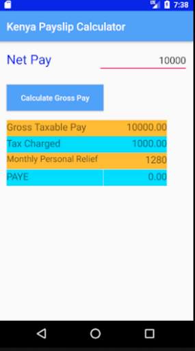 Kenya Payslip Calculator 3 تصوير الشاشة